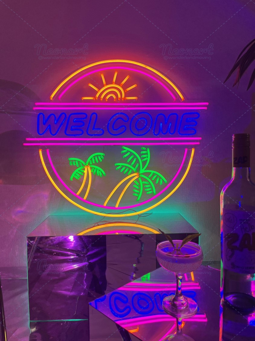 ✦ 南国 WELCOME ネオン看板