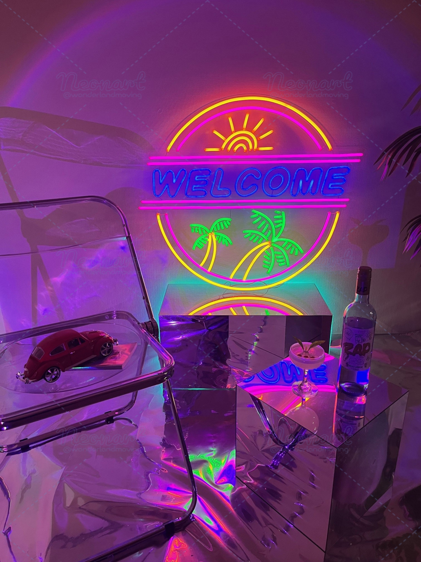 ✦ 南国 WELCOME ネオン看板