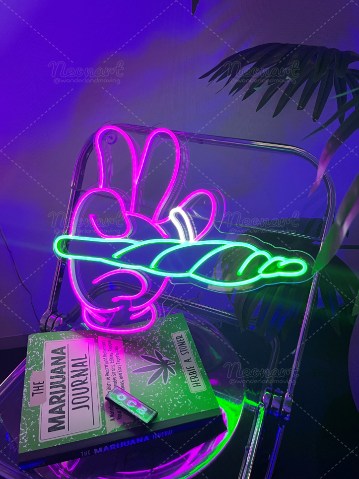 ✦CBDタイム ネオン看板