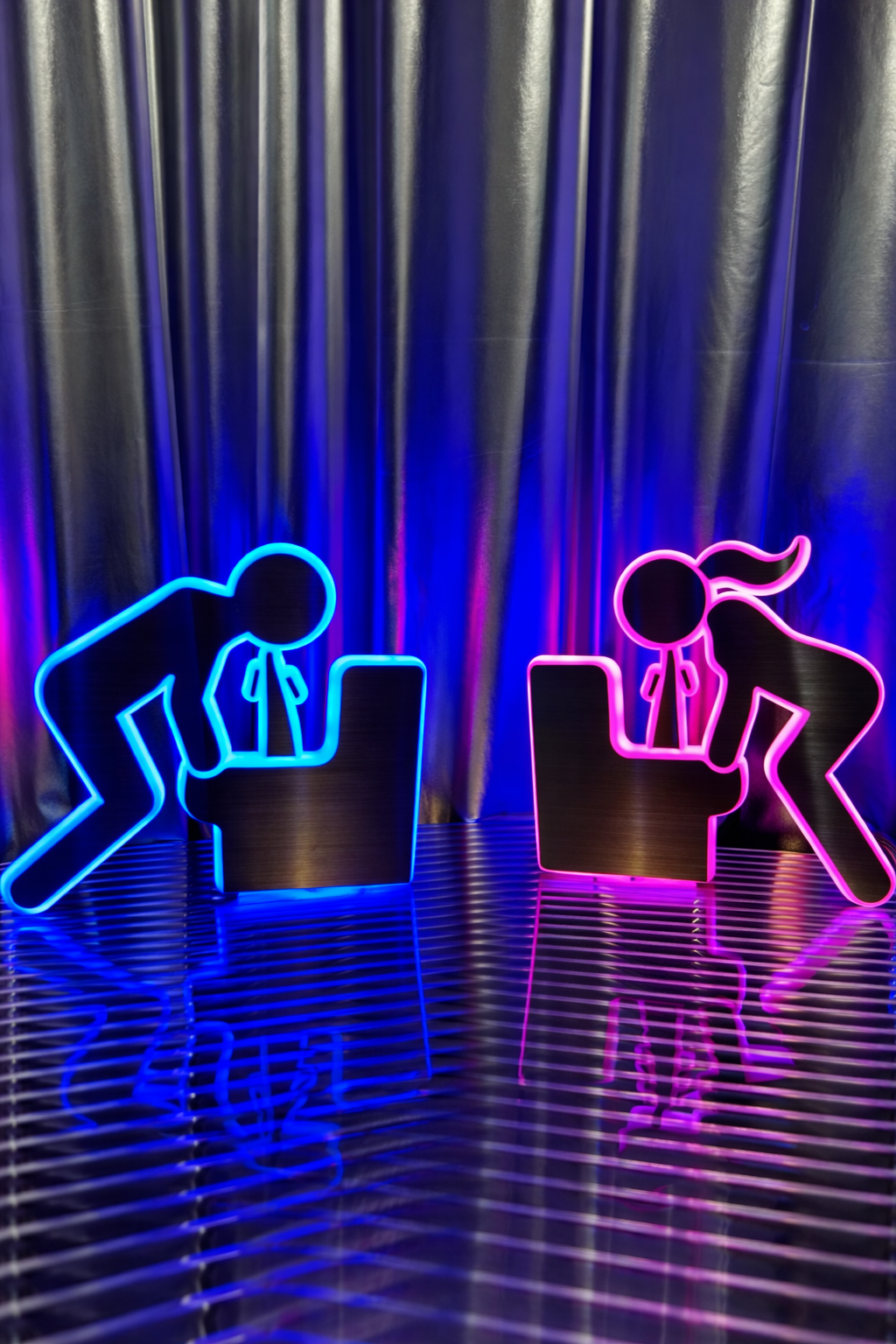 トイレサインマーク 立体発光看板