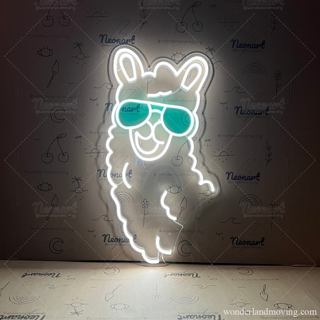 アルパカネオンライト ネオン看板