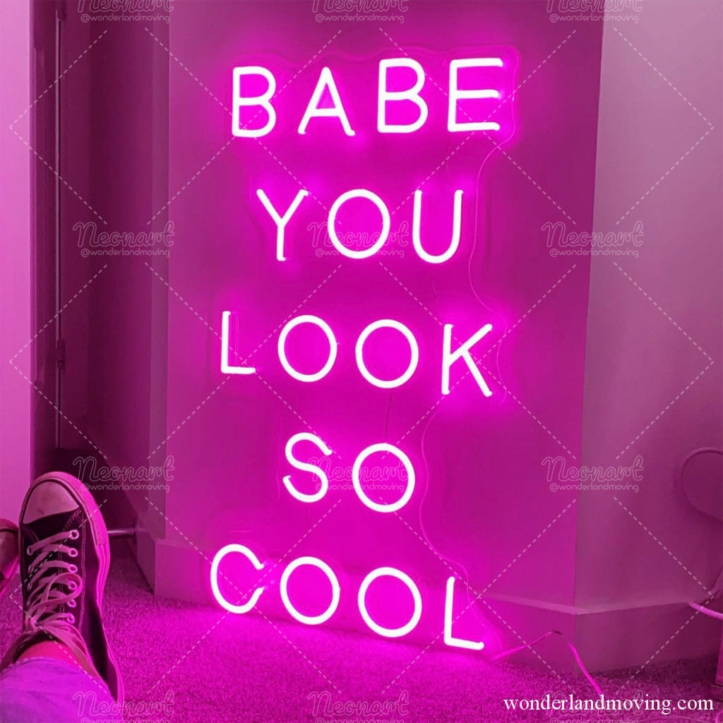 Babe you look so cool 海外風ネオン看板 – wonderlandmoving