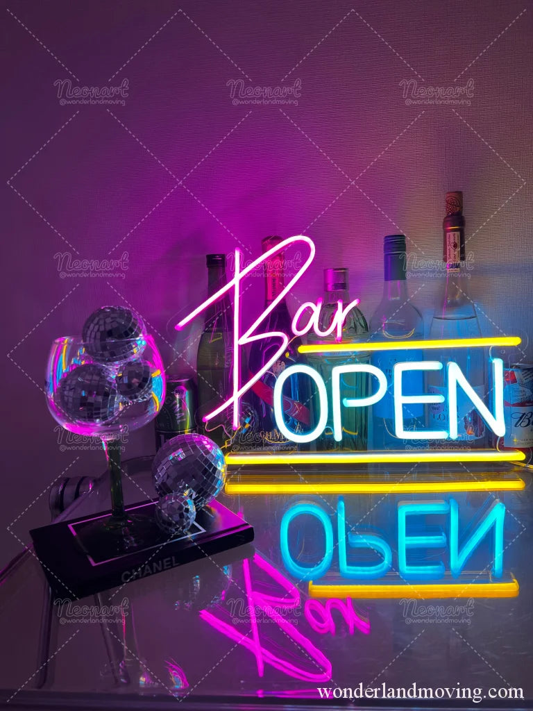 ネオンサインオーダーメイド看板OPENネオン管BAR バー オリジナル ネオンサインオーダーメイド看板OPENネオン管BAR バー オリジナル