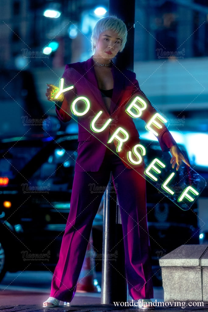 Be Yourself Shibuya Neon Art Project