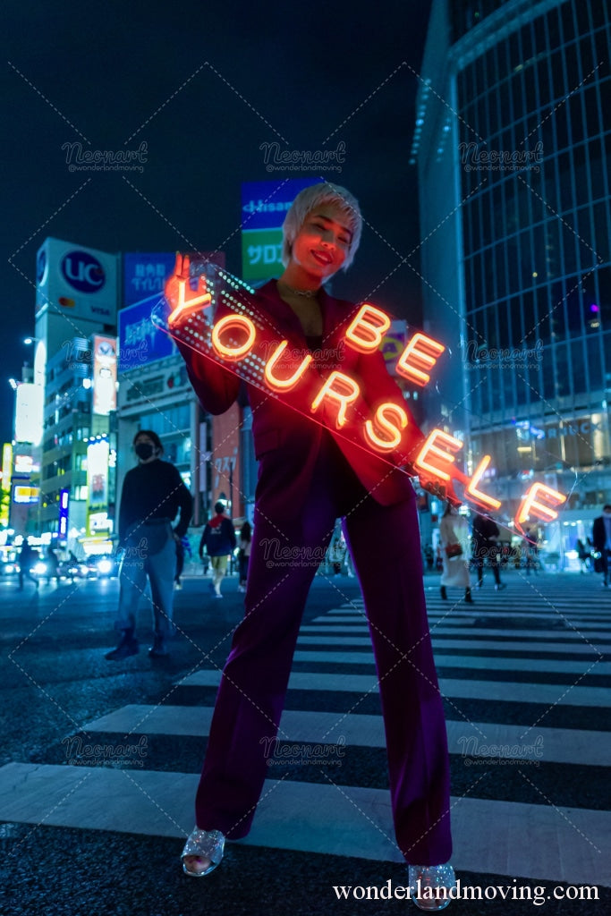 Be Yourself Shibuya Neon Art Project