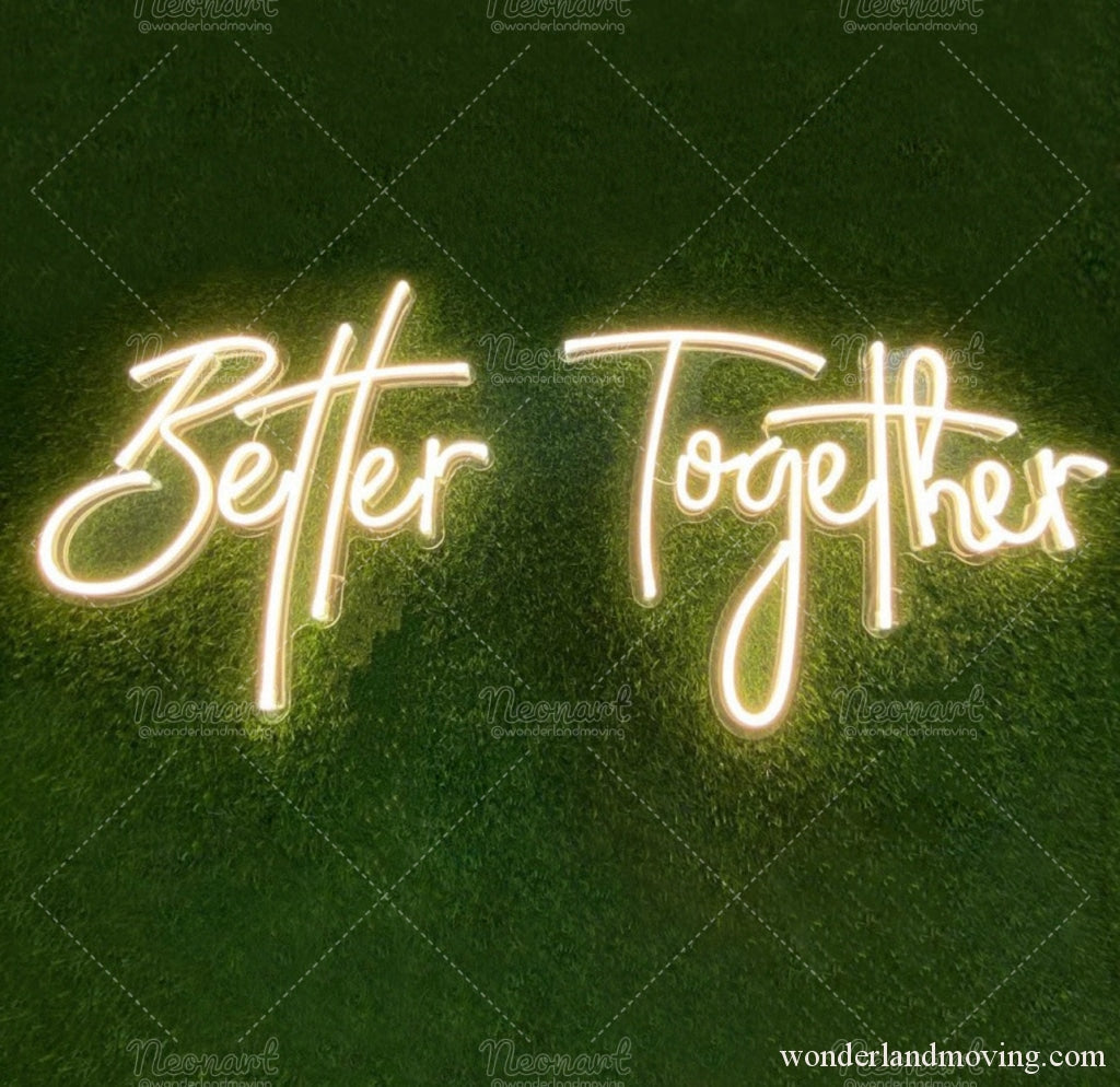 Better together ネオン看板 – wonderlandmoving