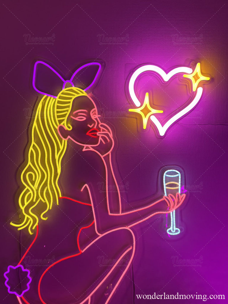 Bunny Girl バニーガールネオン看板 ネオン看板