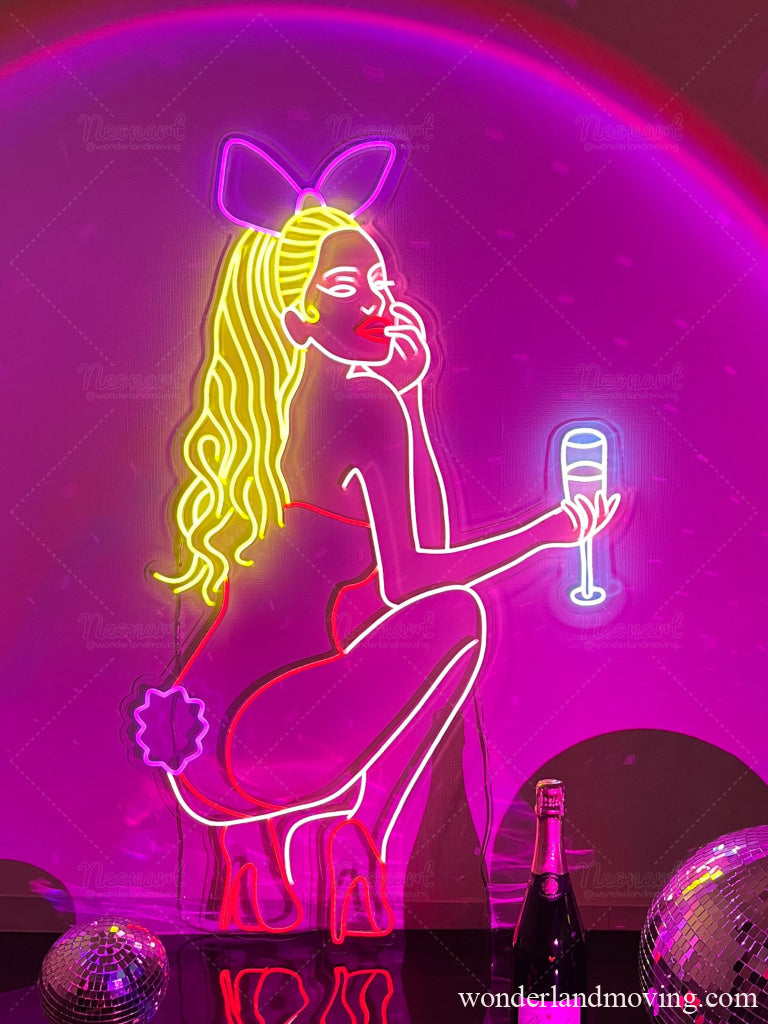 Bunny Girl バニーガールネオン看板 ネオン看板