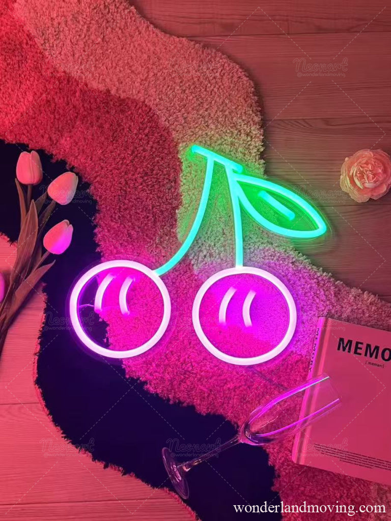 cherry チェリー 桜桃ネオン看板 ネオン看板
