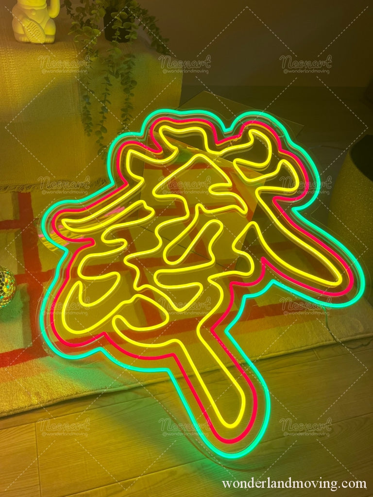 發 漢字ネオン看板