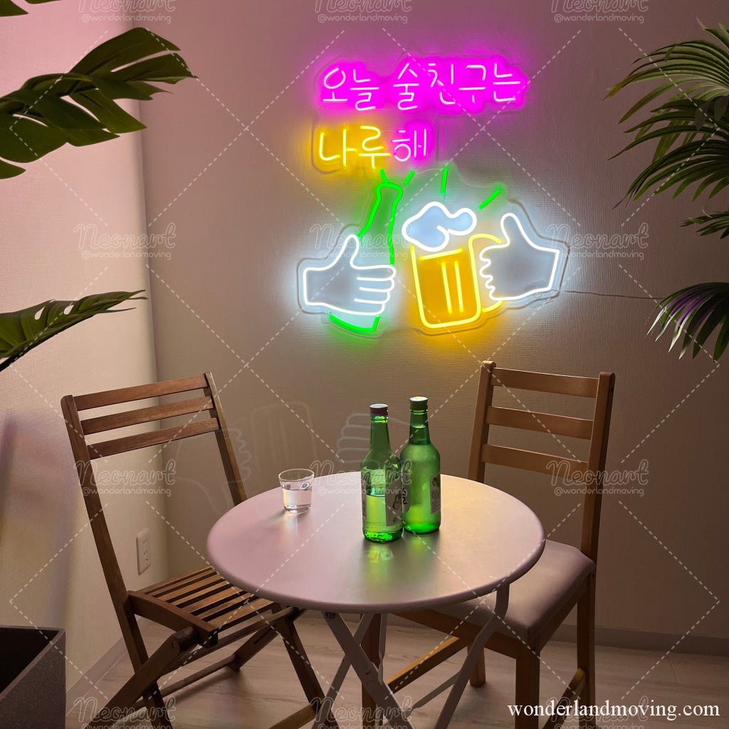 ハングル 韓国語ネオン看板