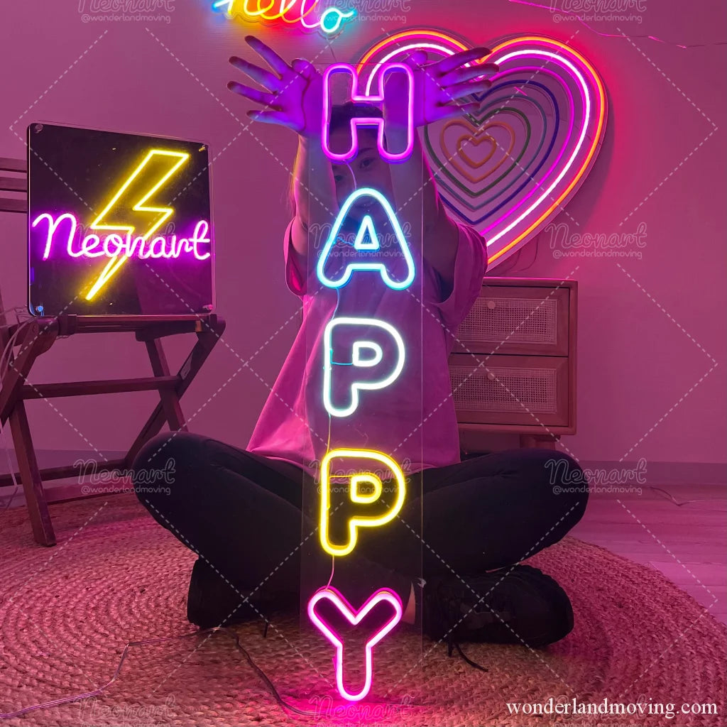 HAPPY ネオンライト – wonderlandmoving HAPPY ネオンライト – wonderlandmoving