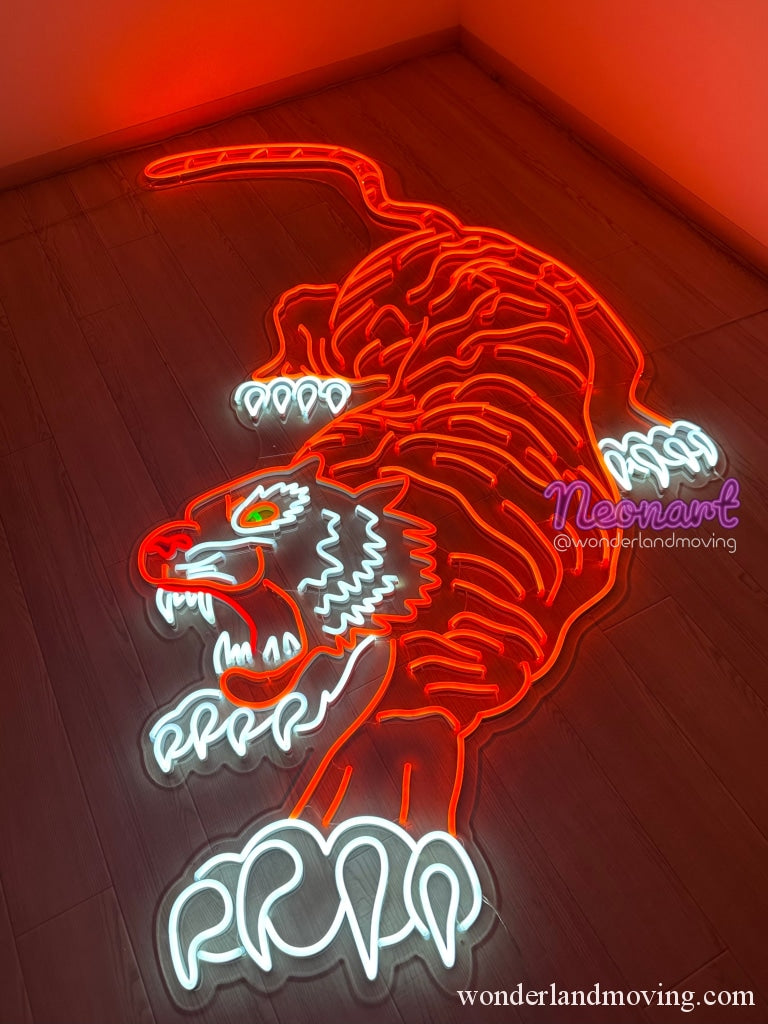 虎 タイガー 特大ネオン看板