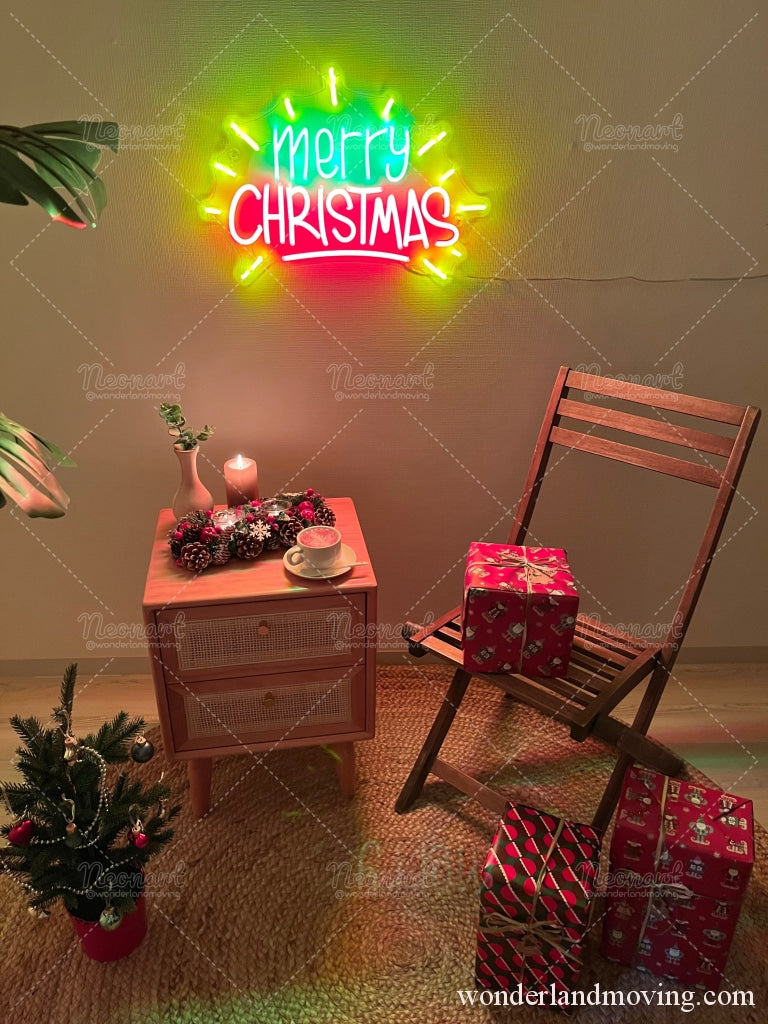 メリークリスマス ネオン看板