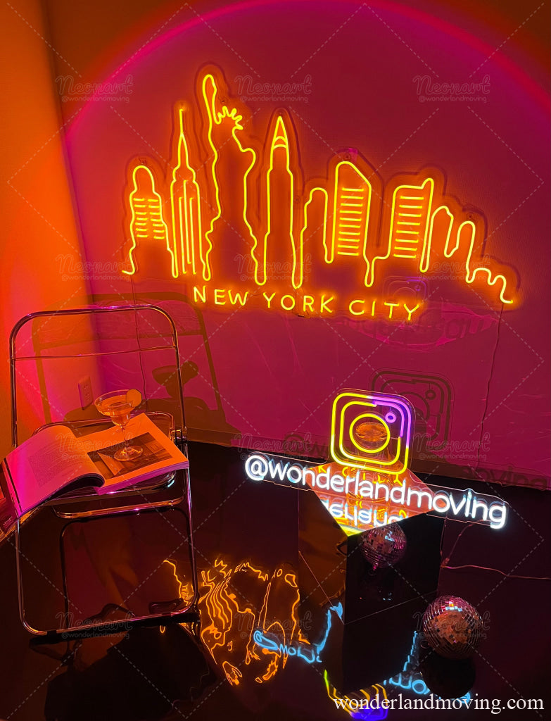 ニューヨーク風景ネオン看板 ネオン看板