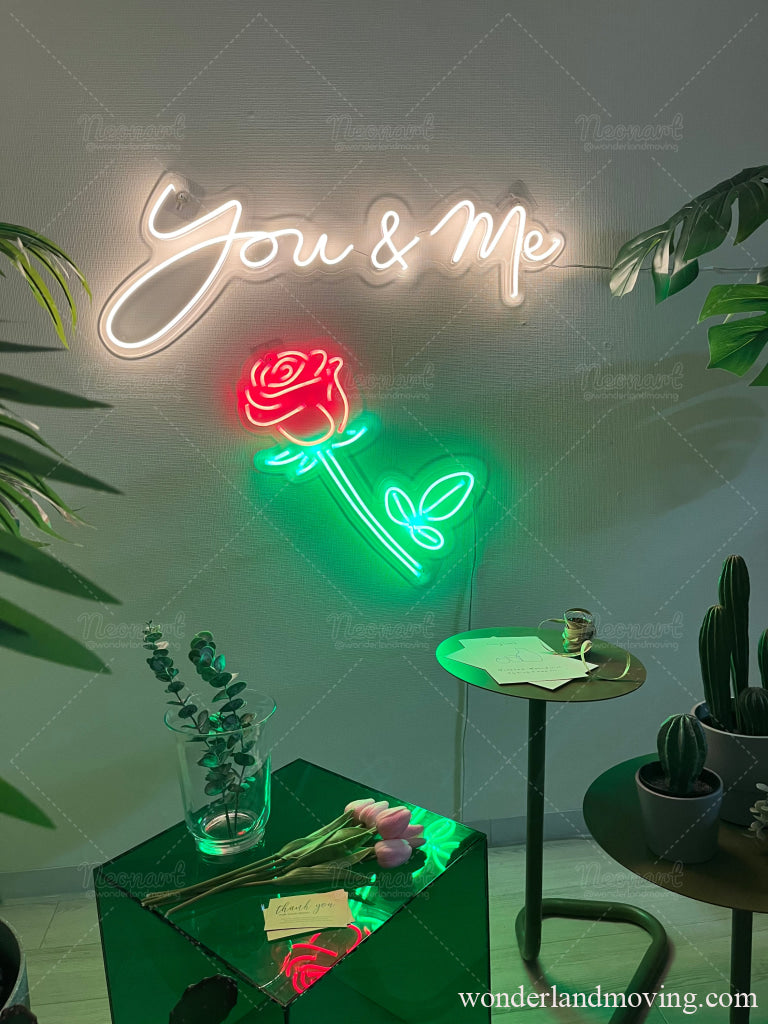 薔薇 ローズオン看板 ネオン看板