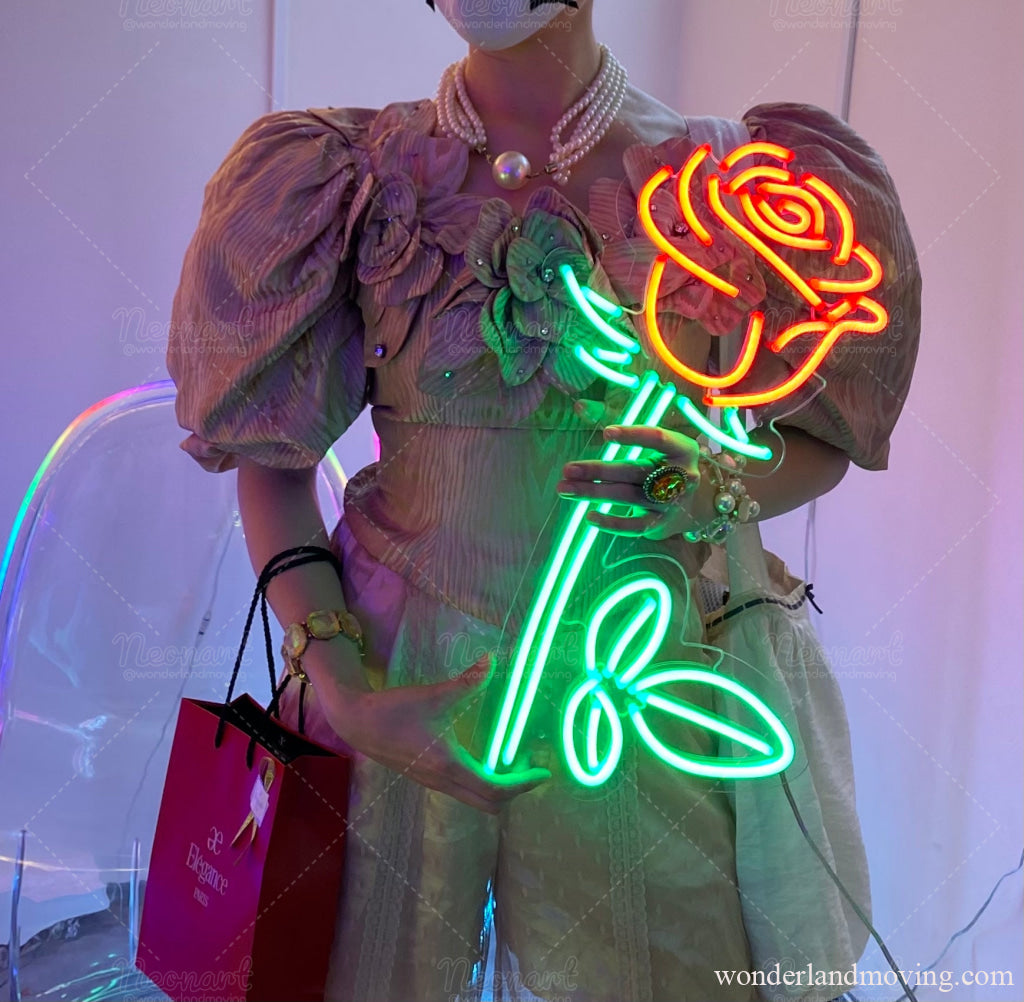 薔薇 ローズオン看板 ネオン看板