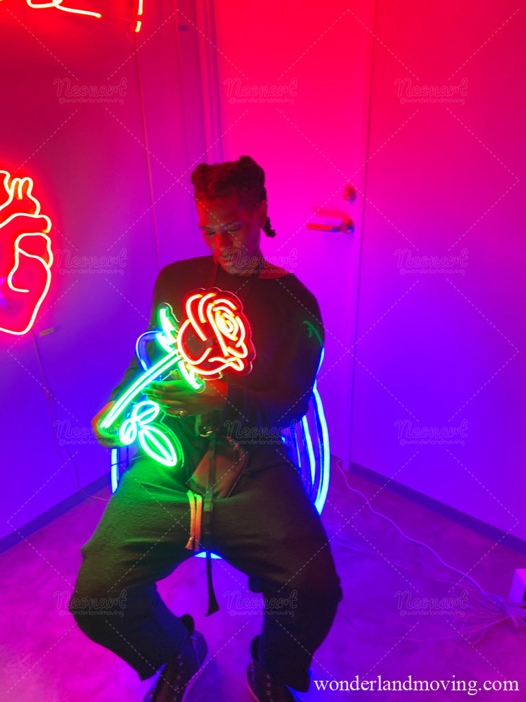 薔薇 ローズオン看板 ネオン看板