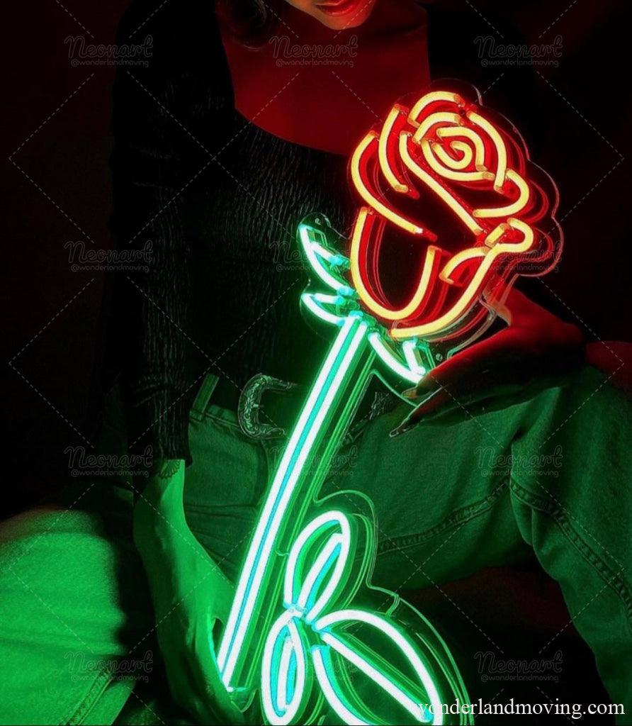 薔薇 ローズオン看板 ネオン看板