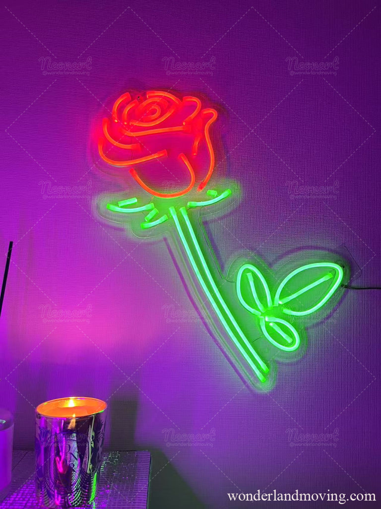 薔薇 ローズオン看板 ネオン看板
