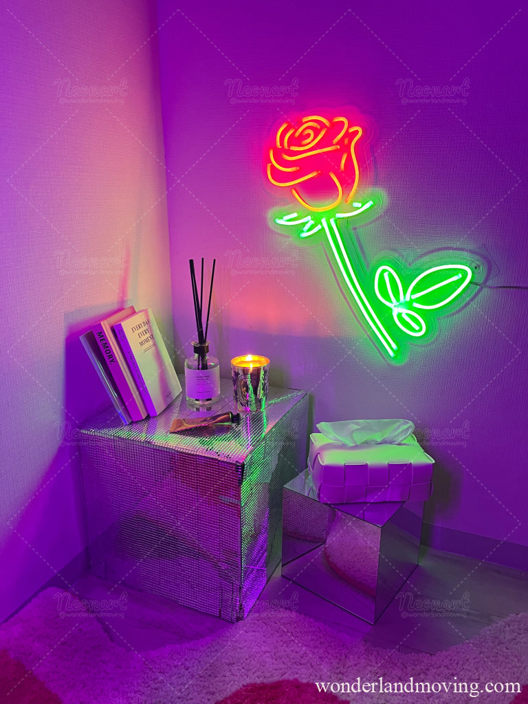 薔薇 ローズオン看板 ネオン看板