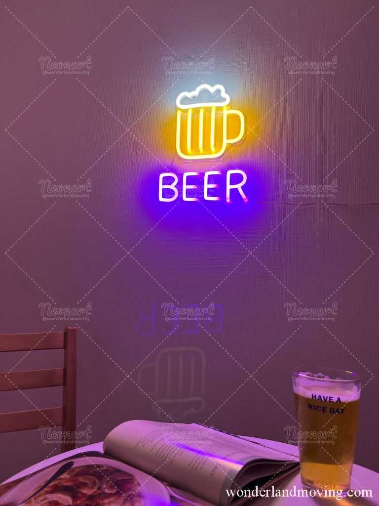 生ビールネオン看板