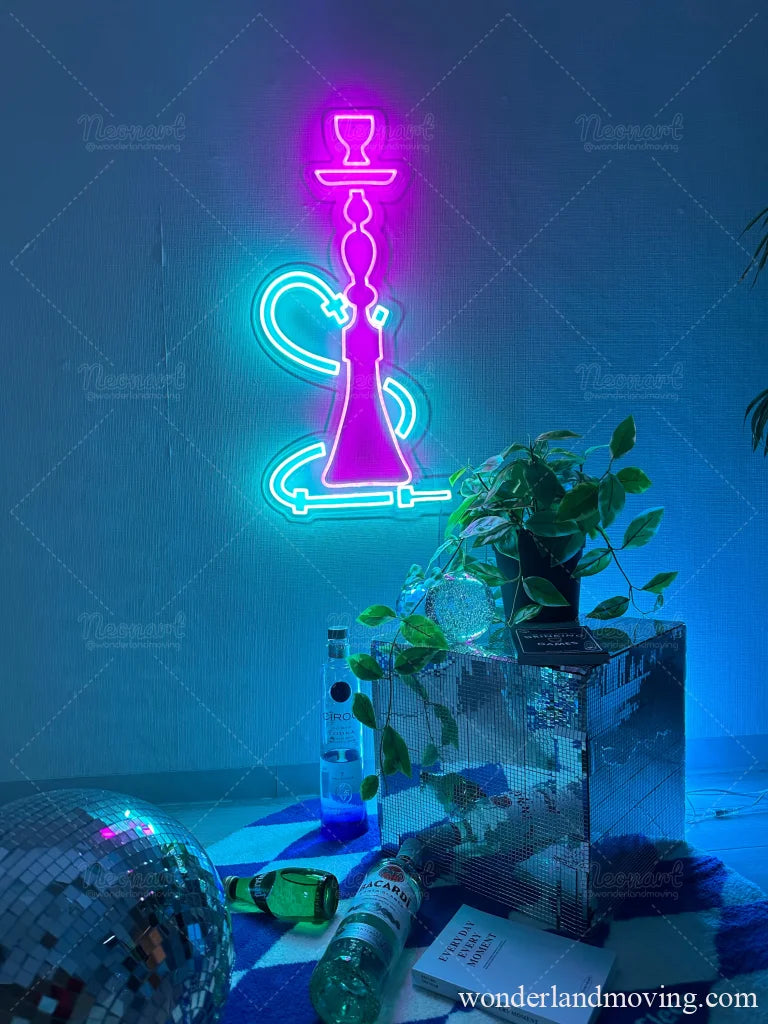Shisha・水タバコ・シーシャネオン看板