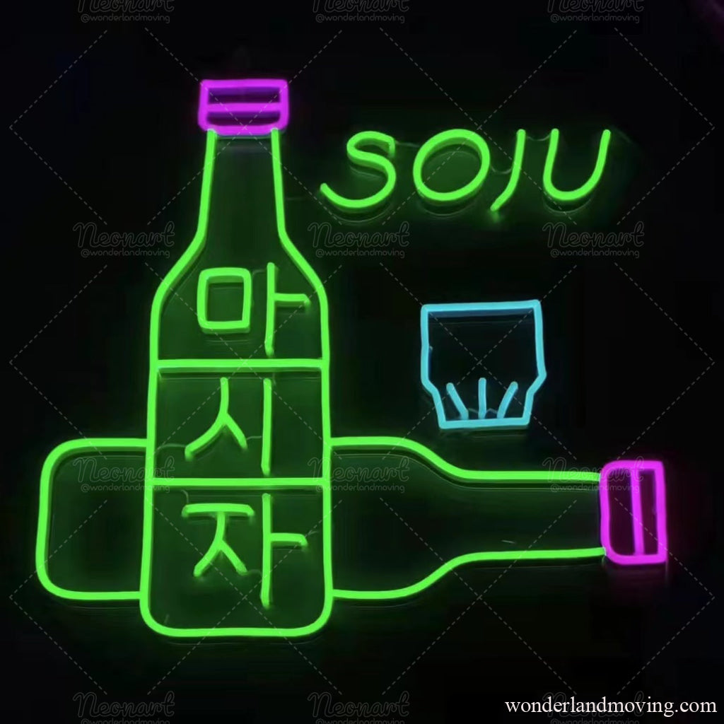 ソジュSOJUネオン看板 ネオン看板