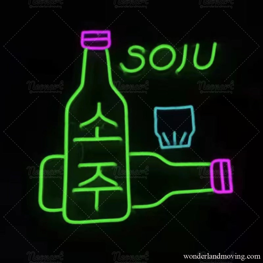 ソジュSOJUネオン看板 소주 ネオン看板