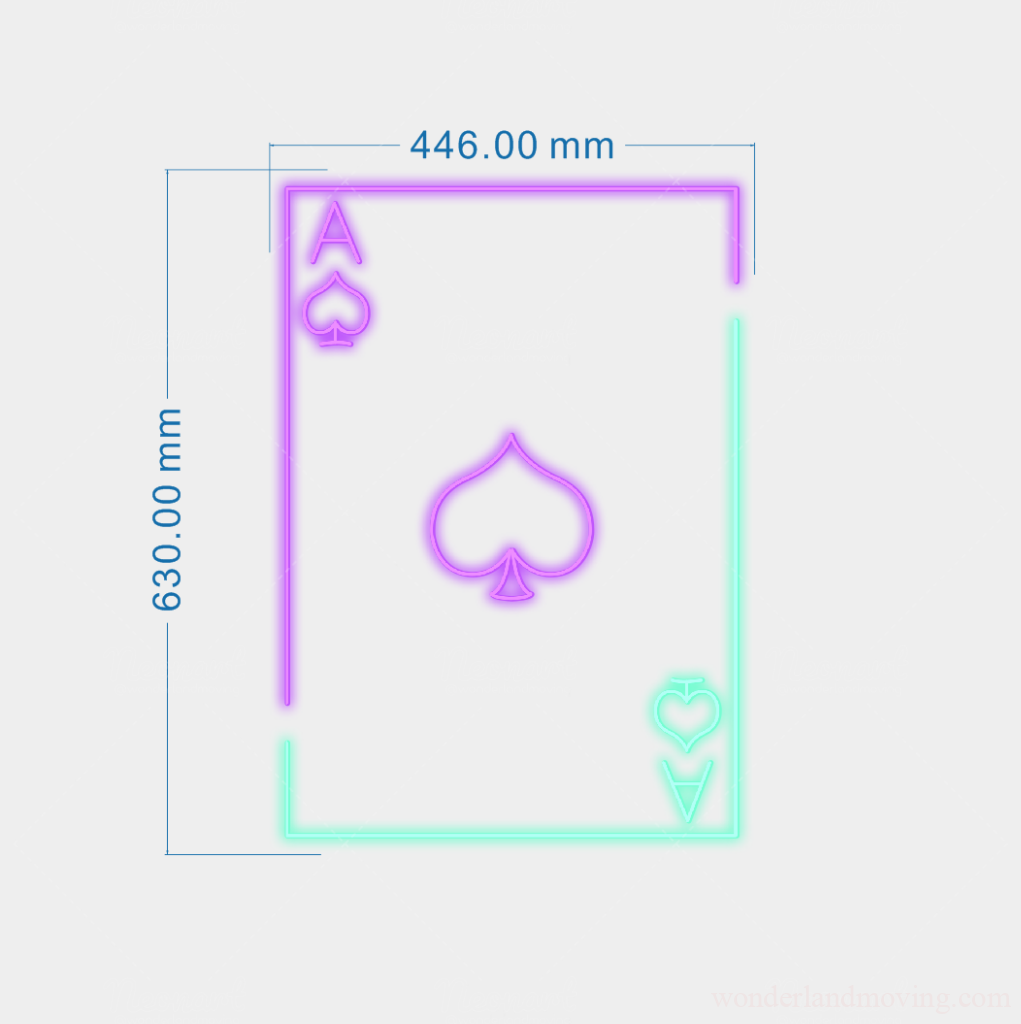 スペード トランプ ポーカーネオン看板 ネオン看板