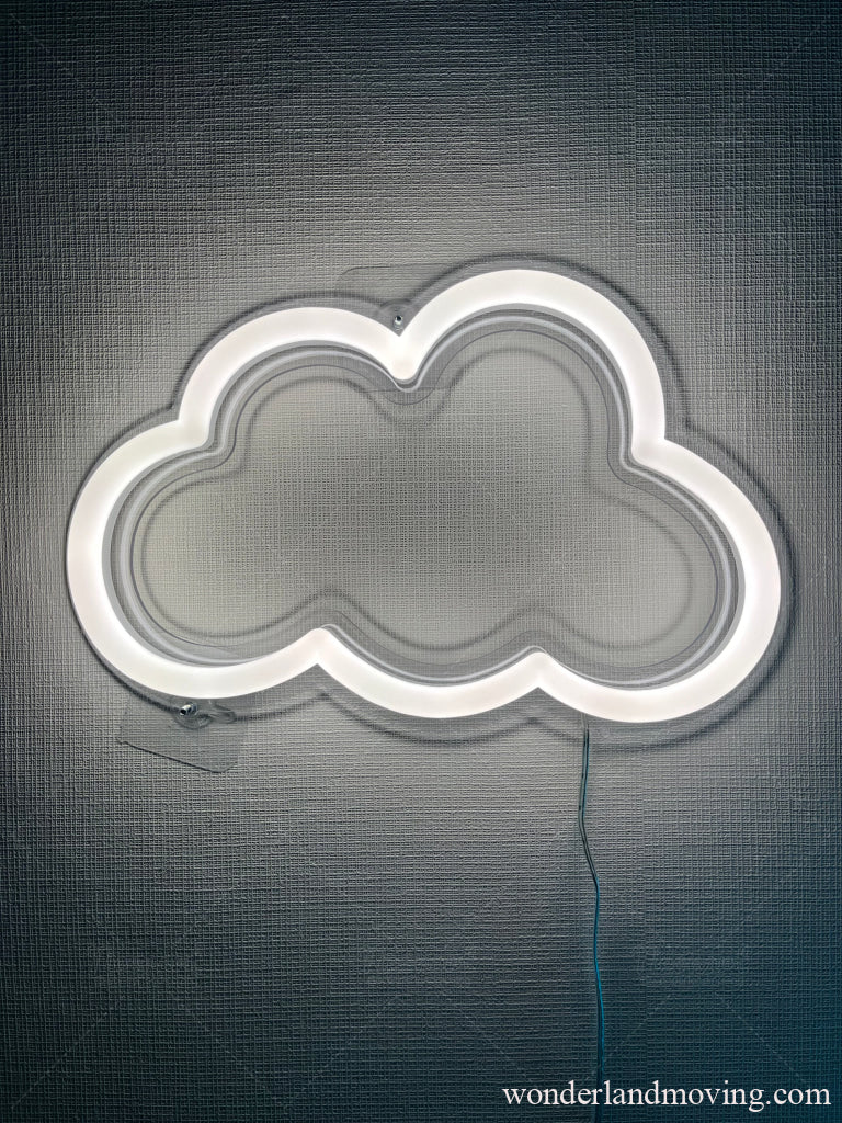雲 ぷっくりネオンサイン Wht ネオン看板