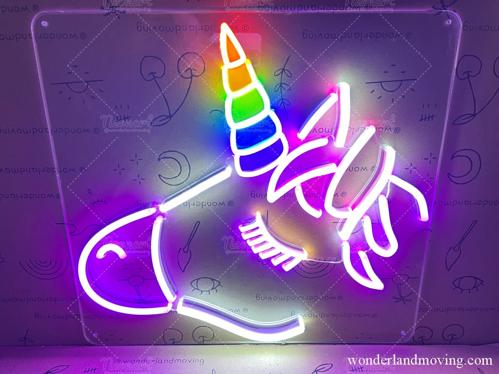 ユニコーンネオン看板