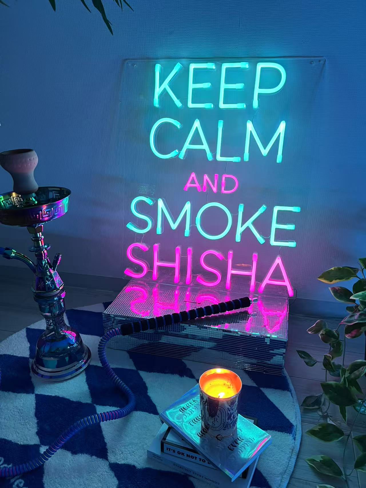 Shisha・水タバコ・シーシャネオン看板