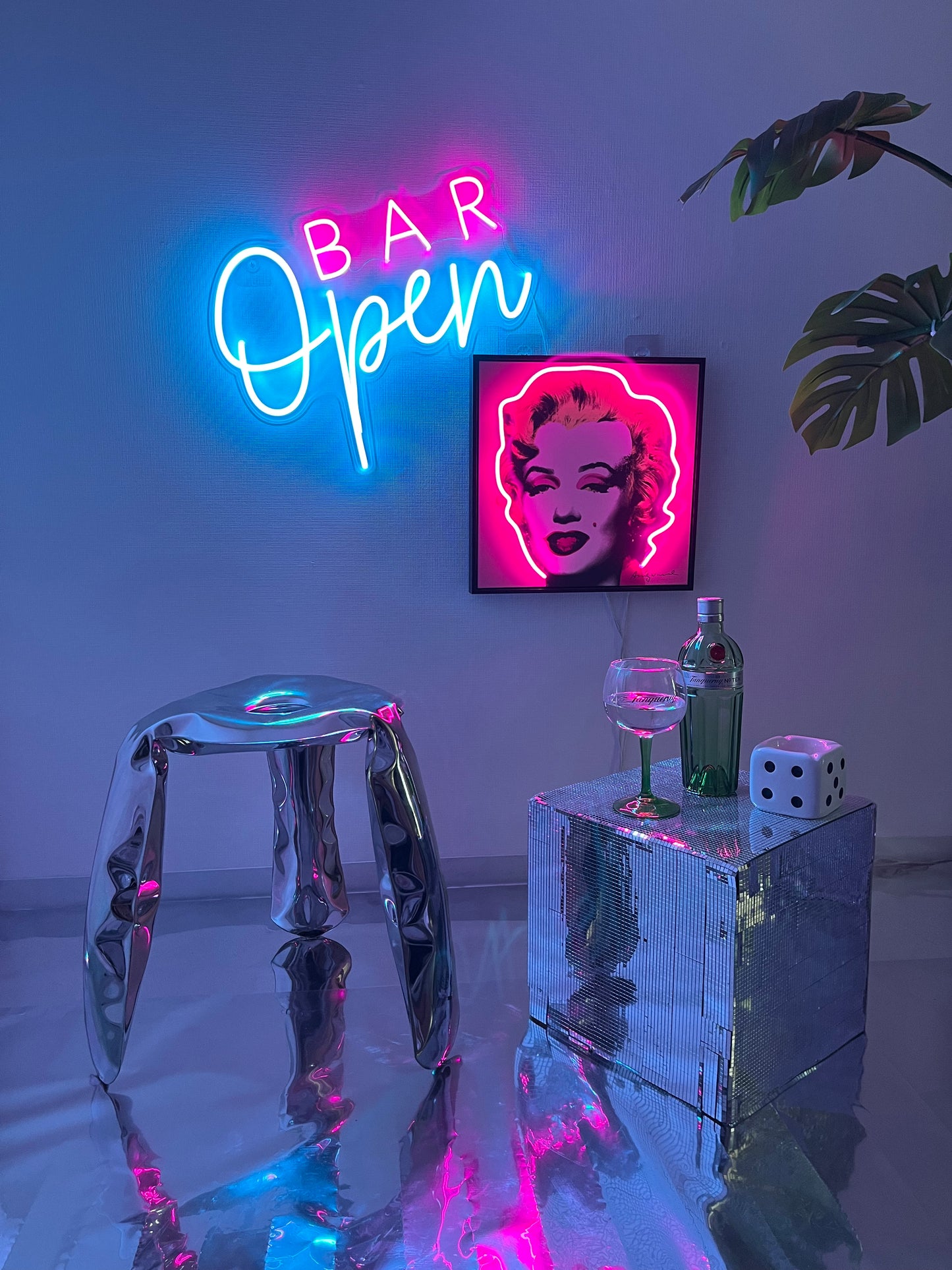 Bar Openネオン看板