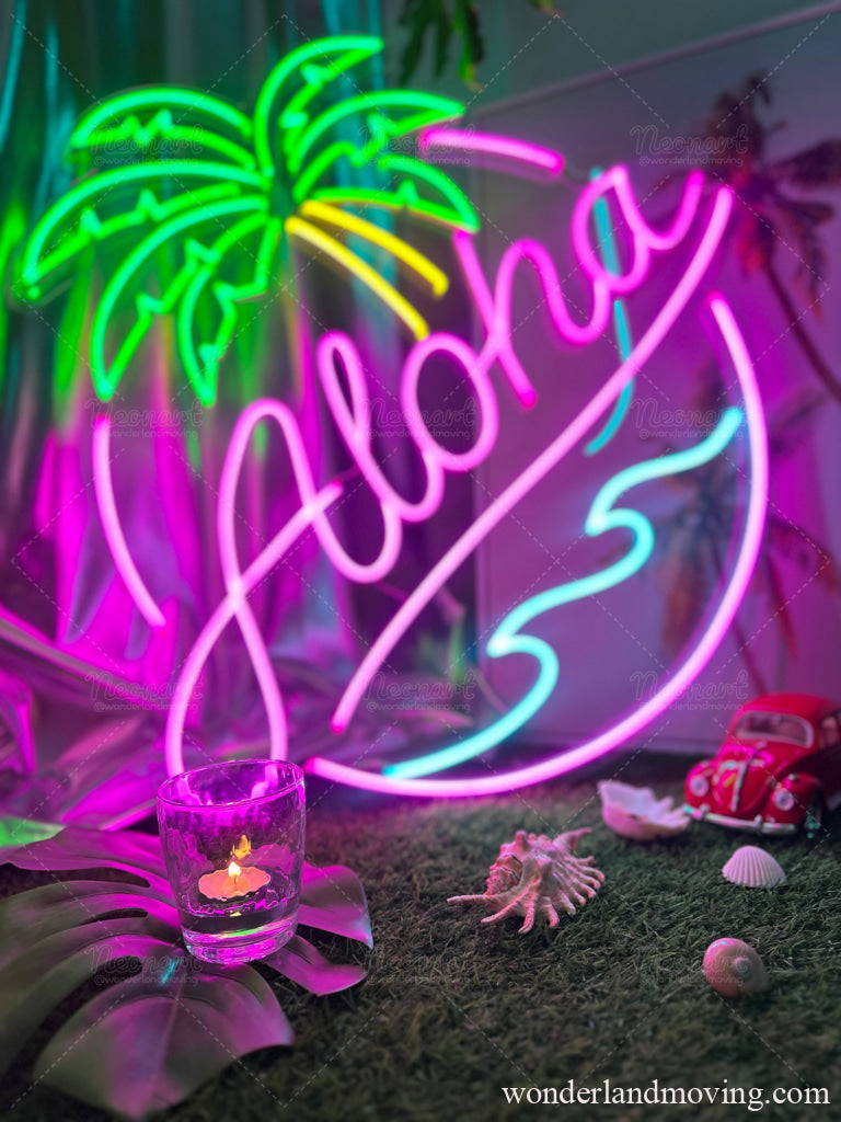 Alohaハワイ風ネオン看板 – wonderlandmoving