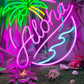 Alohaハワイ風ネオン看板 - ネオン看板