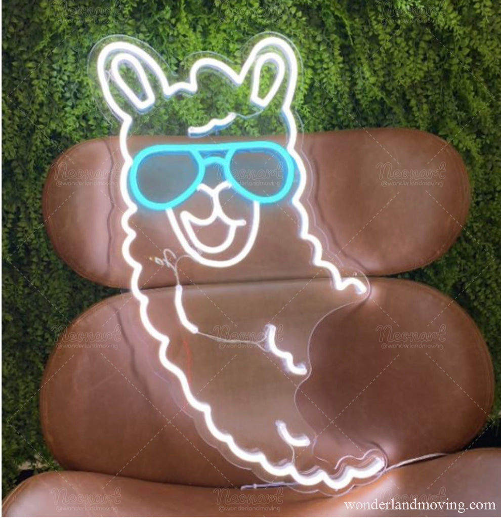 アルパカネオンライト ネオン看板