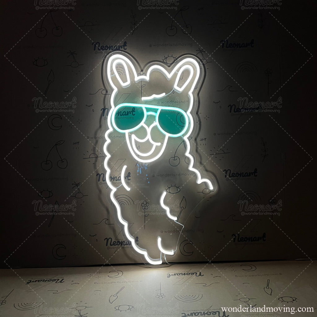 アルパカネオンライト ネオン看板