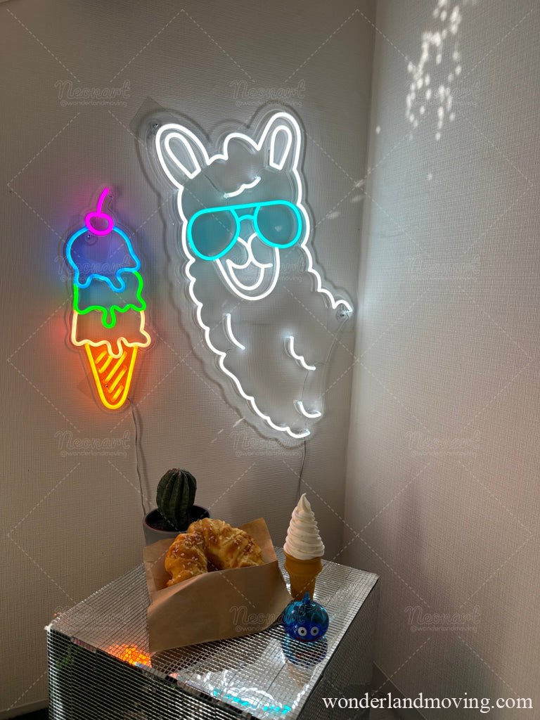 アルパカネオンライト ネオン看板