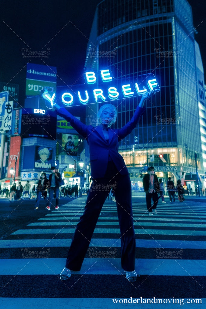 Be Yourself Shibuya Neon Art Project