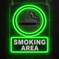 喫煙所 ネオンサイン SMOKING AREA｜LEDネオン看板 吊り下げ式 店舗用サイン - ネオン看板