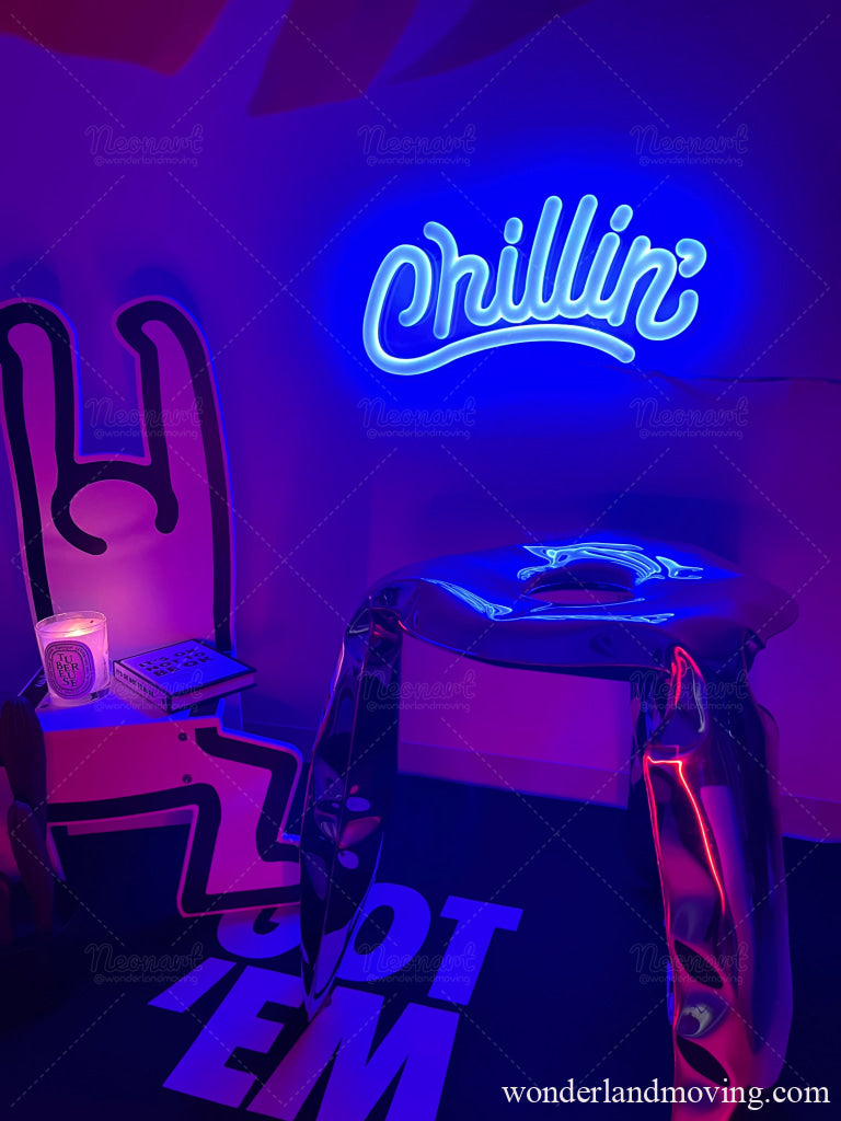 Chillin` ぷっくりネオン ネオン看板