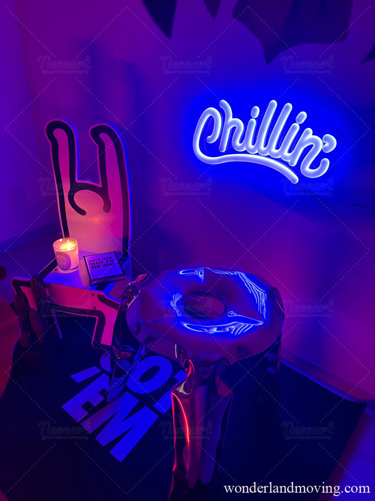 Chillin` ぷっくりネオン ネオン看板