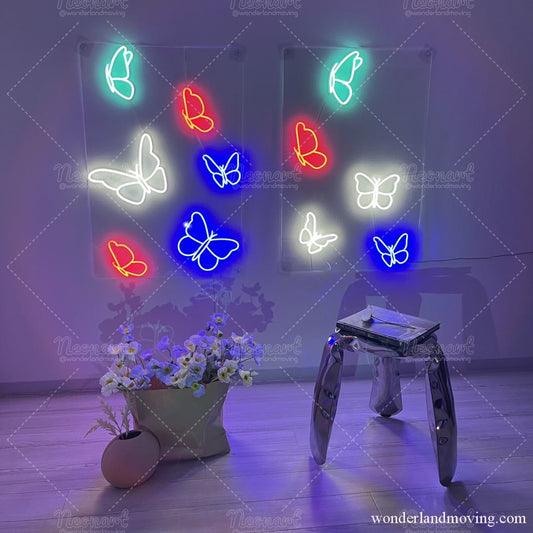 ✦ファンシー 蝶々ネオン看板