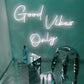 good vibes only海外風ネオン看板 ネオン看板