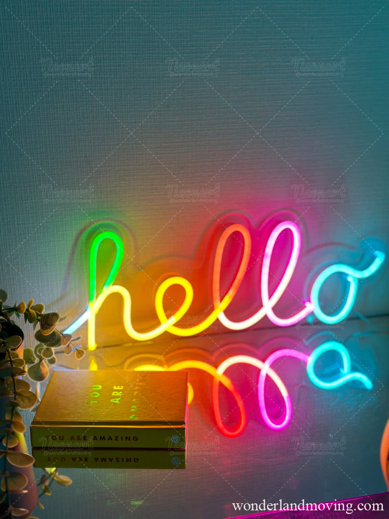 hello　ネオンライト