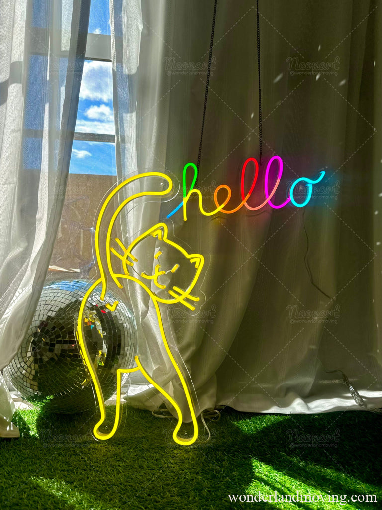 hello　ネオンライト