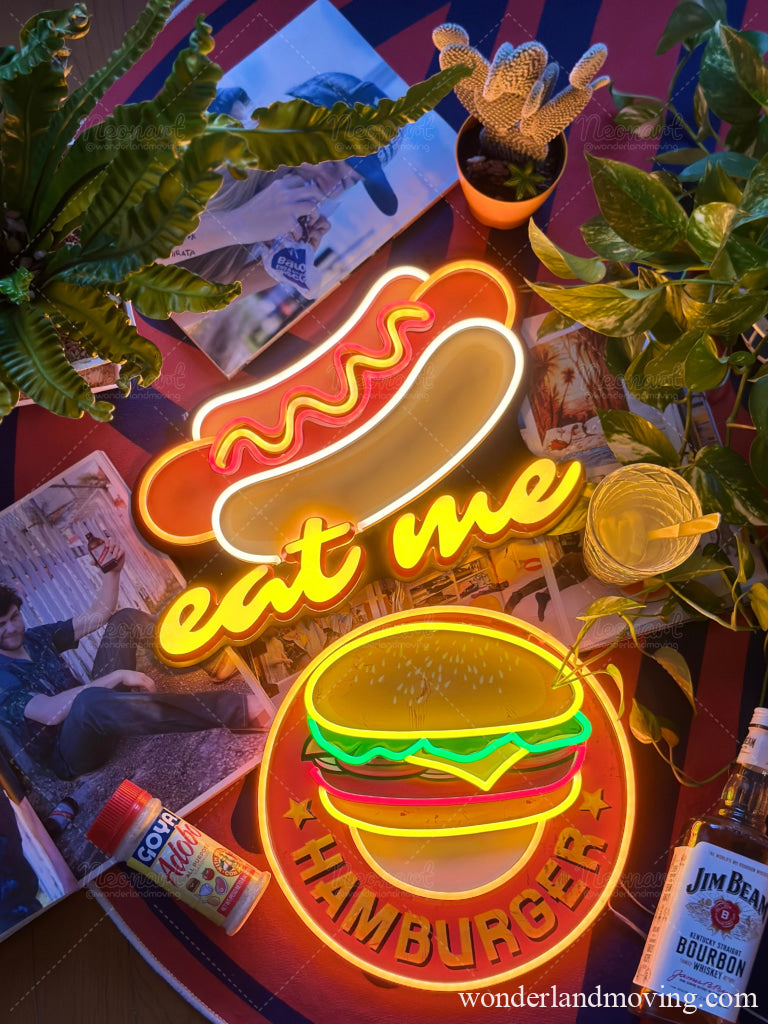 ホットドッグ ネオンサイン ネオン看板