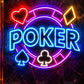 カジノ ポーカーチップ ネオンサイン｜POKER ネオンライト - ネオン看板