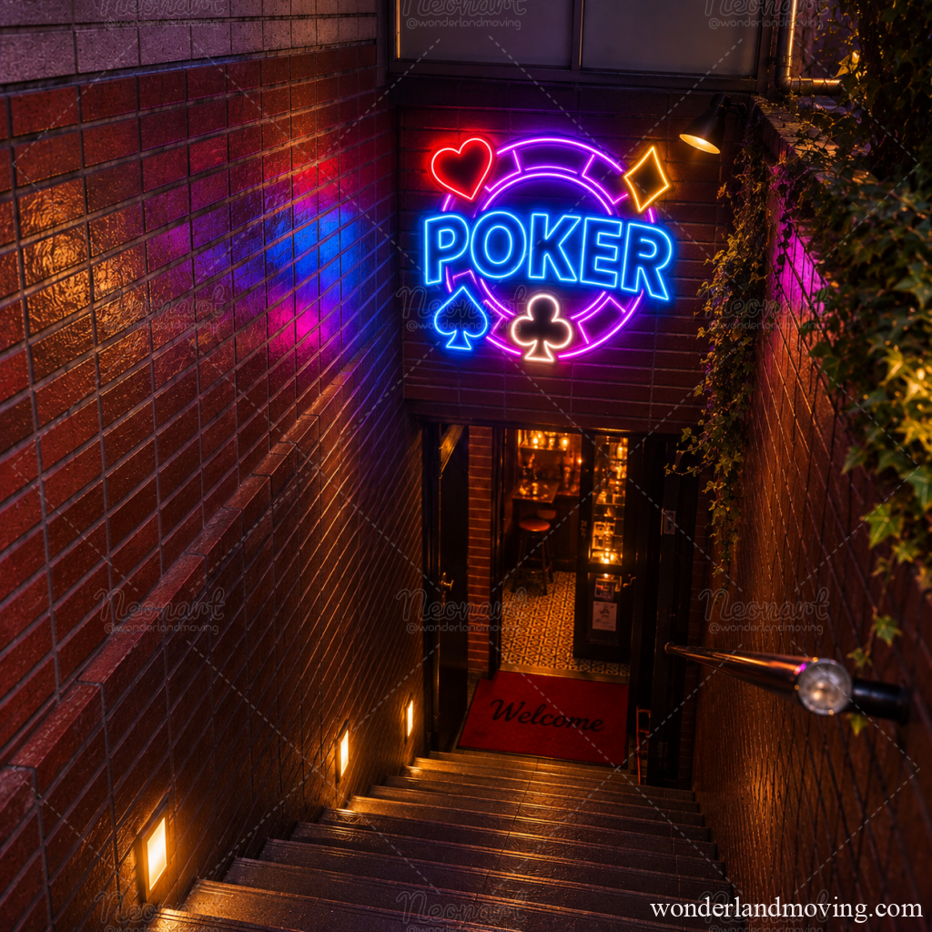カジノ ポーカーチップ ネオンサイン｜POKER ネオンライト - ネオン看板